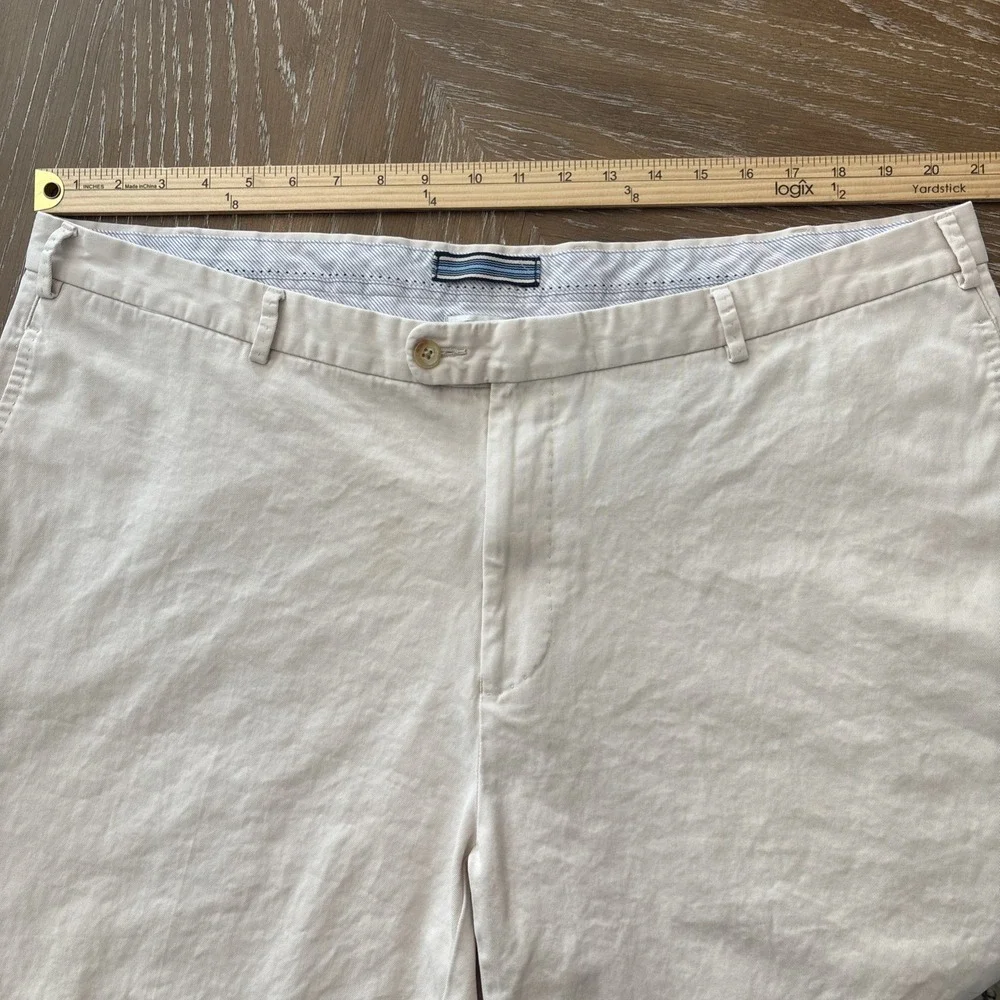 Peter Millar‎ 42x9 Tan/Cream Golf Shorts Mens Pima Cotton Quality & Soft
